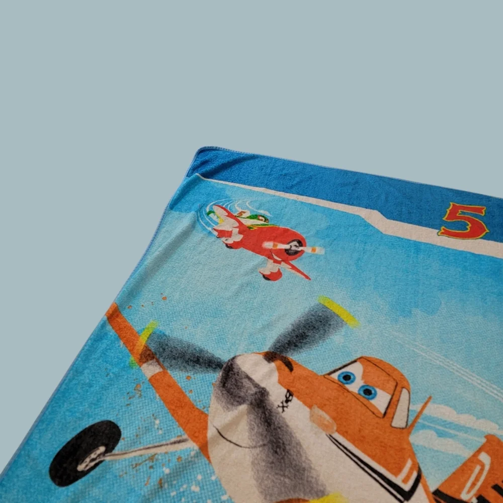 Disney Planes Dusty Crophopper Blanket 62 x 90 Plush Twin Bed size